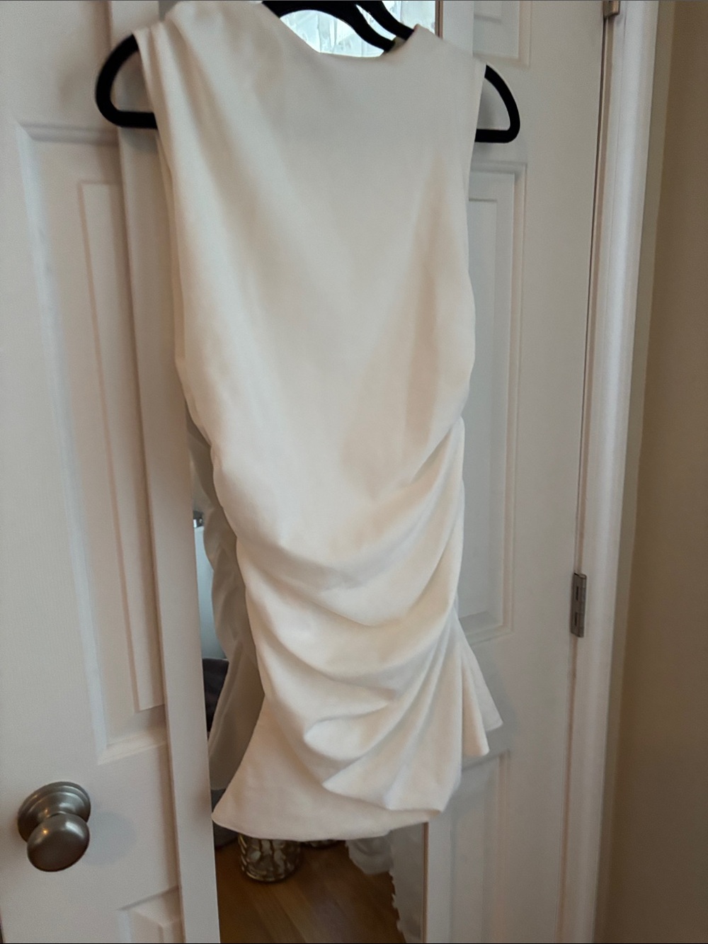 NWT NONchalant White Ruched Mini Dress